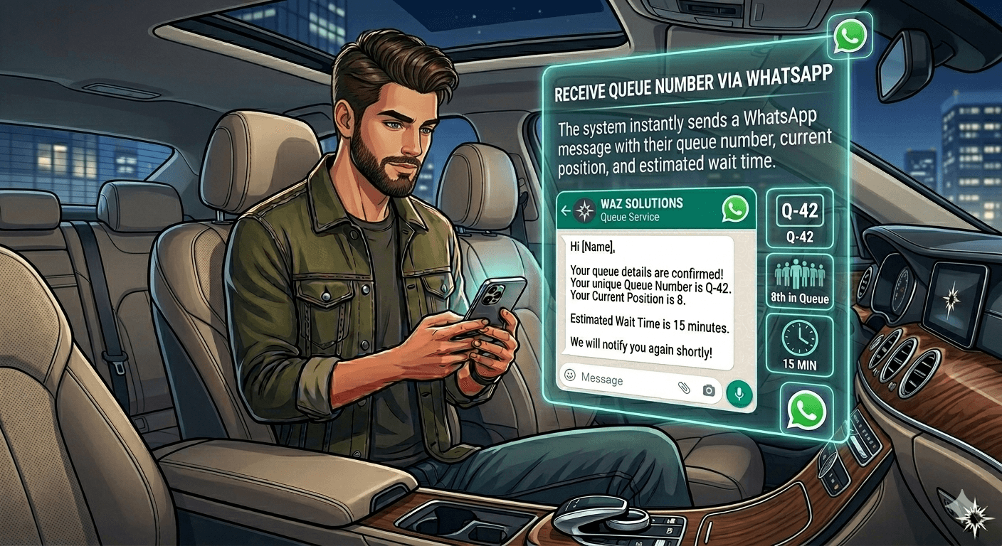 Receive Queue Number via WhatsApp